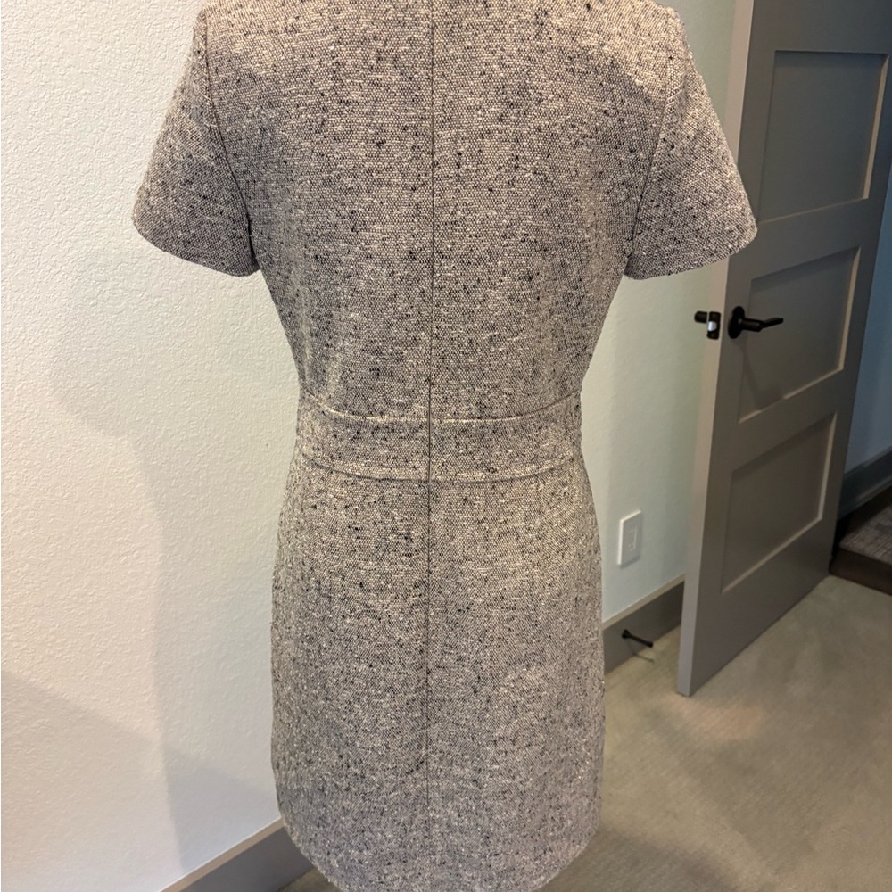 Tory Burch Gray Tweed Mini Dress